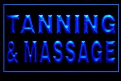 Tanning And Massage LED Neon Sign